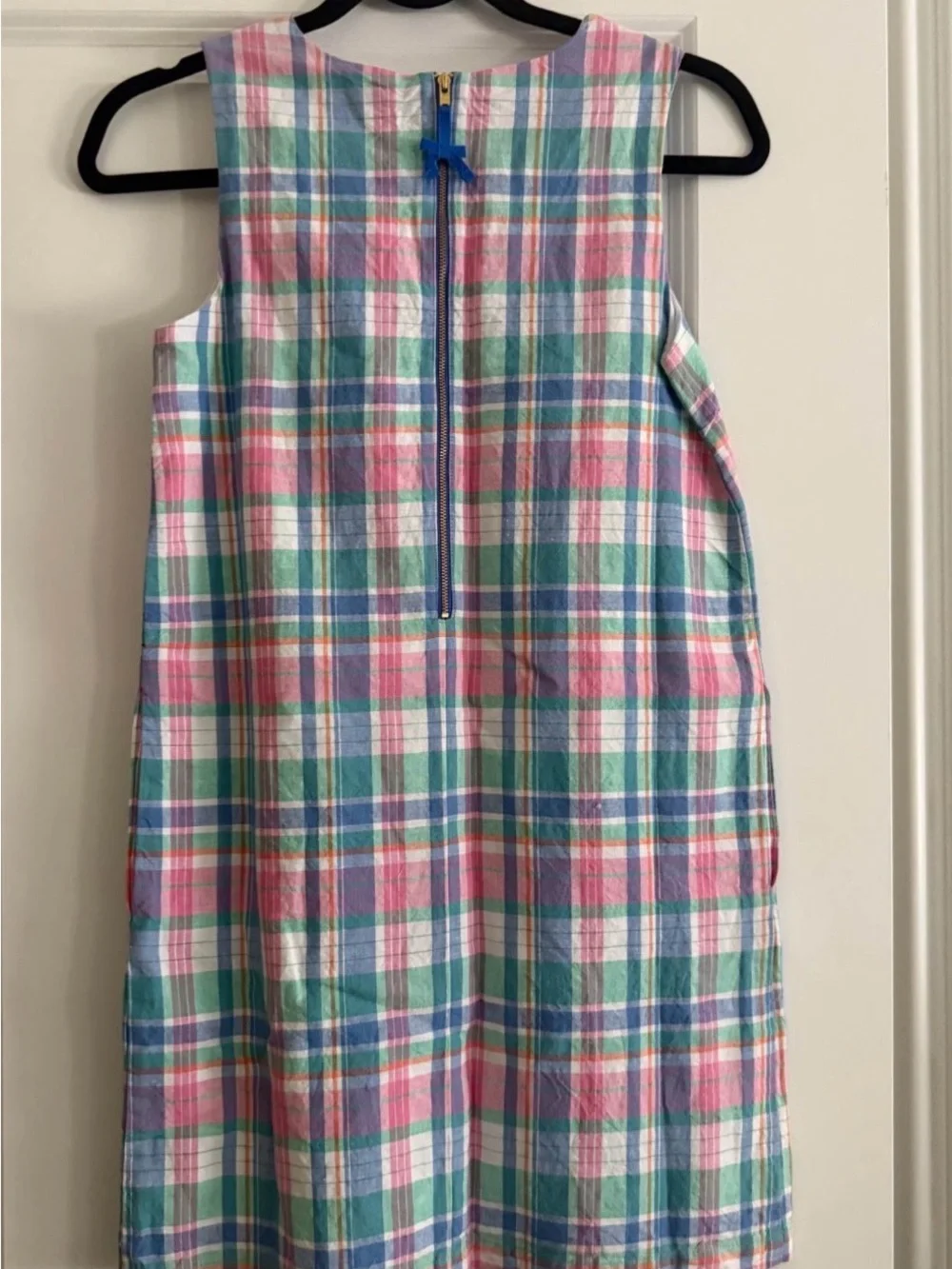 Vineyard Vines~ NWT!!~ Girls' Madras Shift Dress Pastel Plaid Sleeveless Sz 12